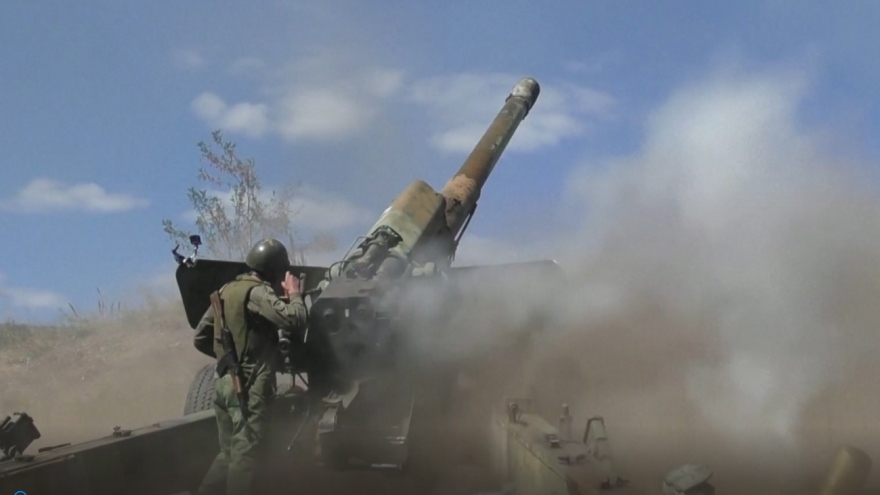 Lực lượng ly khai ở Donetsk nã pháo 152mm vào các vị trí của Ukraine